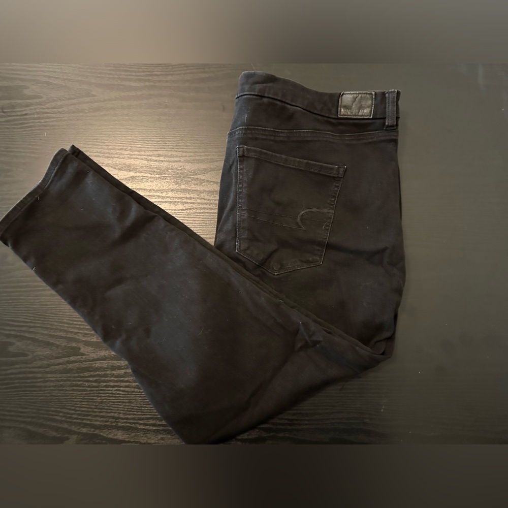 American Eagle 360 next level stretch black jeans